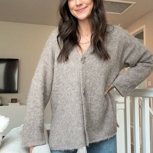 Cozy Women's Sweater in Taupe
